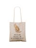 Mr. & Mrs. Panda Tote Bag Otter Kind mit Spruch in Grau Pastell