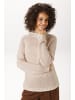 Aniston CASUAL Strickpullover in puderrosa-wollweiß