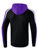 erima Liga 2.0 Trainingsjacke mit Kapuze in schwarz/violet/weiss