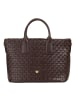 DuDu Jaqueline Shopper Tasche Leder 28 cm coffee brown