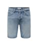 Only&Sons Shorts Denim Midi Bermuda Mid Waist Pants in Hellblau