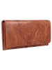 mano Donna Aurona Geldbörse RFID Leder 19 cm cognac