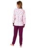 NORMANN r interlock Pyjama lang Bündchen - 69481 in rosa