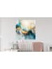 OnlyWow Wandtattoo Abstrakte Kunst gold blau