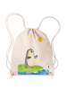 Mr. & Mrs. Panda Gym Bag Pinguin Surfer ohne Spruch in Creme