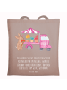 Mr. & Mrs. Panda Shopping Tasche Osterhase Blumenwagen mit Spruch in Braun Pastell