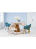 home24 home24 Armlehnenstuhl aus Rattan in Braun - 143 x 44 x 87 cm in Braun