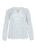 KAFFE curve Langarm-Bluse KCjalu Regular fit in Bluecolors Graphic Dot