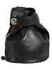 piké Cityrucksack echt Leder in schwarz