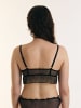 Erlich Textil  ICONIC MESH BRALETTE TOP in schwarz