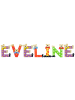 Playshoes Deko-Buchstaben "EVELINE" in bunt