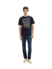 Tom Tailor Print T-Shirt für Herren in blau