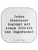 Mr. & Mrs. Panda Tassenuntersetzer Spruch Ungewissheit akzeptier... in Weiß