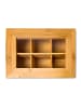 relaxdays Teebox in Natur - (B)22 x (H)9 x (T)16 cm