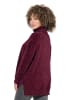 Ulla Popken Oversized-Pullover in dunkel weinrot