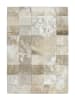 Kayoom Kurzflor Teppich Cobra 343 in beige - rechteckig