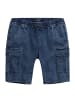 Men Plus Bermuda in dark blue denim