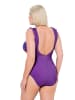 Ulla Popken Badeanzug in dunkel lila