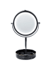 Beliani Kosmetikspiegel SAVOIE in Silber/Schwarz - (W) 20 x (H) 34 x (L) 15 cm