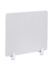 Beliani Schreibtischtrennwand SPLIT in Weiß - (W) 80 x (H) 50 x (L) 1 cm