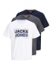 Jack & Jones 3er-Pack T-shirt in Bright White 1