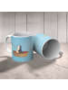 Mr. & Mrs. Panda Tasse Pinguin Angelboot ohne Spruch in Eisblau