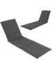 COSTWAY Liegenauflage 2er Set für Sonnenliege 182cm in Grau