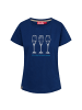 Derbe T-Shirt Die Klügere in Blau