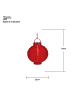 STAR Trading LED Solar-Lampion ,Festival', Dämmerungssensor, outdoor, 22cm, rot