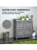 Outsunny Gartenschrank in Grau 83L x 40B x 92H cm