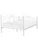 Beliani Doppelbett LYRA in Weiß - (W) 147 x (H) 103 x (L) 211 cm