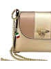 Florence Florence Umhängetasche Leder beige, rosa ca. 19cm