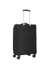 D&N Travel Line 9204 4 Rollen Trolley M 66 cm mit Dehnfalte schwarz