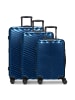 Redolz Essentials 18 4 Rollen Kofferset 3-teilig mit Dehnfalte metallic-blue shiny
