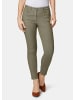 GOLDNER 7/8-Jeanshose Schmale Stretchhose BELLA in dunkelschilf