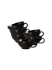 Seltmann Weiden 6er Set Teetassen Liberty Velvet Black in Schwarz 140 ml in schwarz