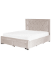 Beliani Doppelbett LIEVIN in Beige - (W) 165 x (H) 122 x (L) 217 cm