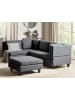Beliani 5-tlg Ecksofa UNSTAD in Grau