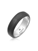 KUZZOI Ring 925 Sterling Silber in Schwarz