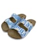 Dogo Stella Sandalen - Daisy Stripes in Blau
