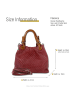 Florence Leder Handtasche, Umhängetasche Florence Tasche dunkelrot, bordeaux ca. 31cm
