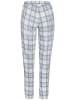 VIVANCE DREAMS Pyjamahose in grau-rosa-kariert