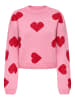 ONLY Pullover 'HAPPIE' Pink