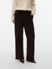 Vero Moda Margot HR Wide Corduroy Pants in Chocolate Torte