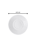 Villeroy & Boch 6er Set Mokka- / Espressountertassen Cellini in Weiß ø 12 cm