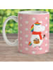 Mr. & Mrs. Panda Kaffeetasse Einhorn Pilz ohne Spruch in Rot Pastell