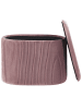 Beliani Pouf RICHLAND in Rosa - (W) 55 x (H) 41 x (L) 35 cm