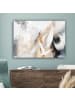 MuchoWow Leinwand bilder Abstrakte Kunst weiß gold (BxH)