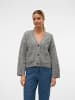 Vero Moda Strickjacke in Medium Grey Melange