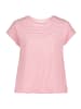 BETTY & CO Casual-Shirt mit Gummizug in Pink/Cream